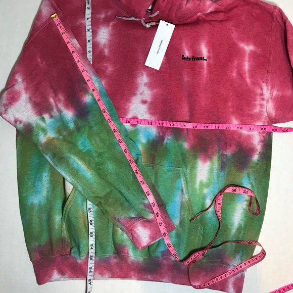 PRICE FIRM! FINAL MARKDOWN! Exclusive UO iets frans Tie Dye Hoodie M BNWT - Picture 12 of 12